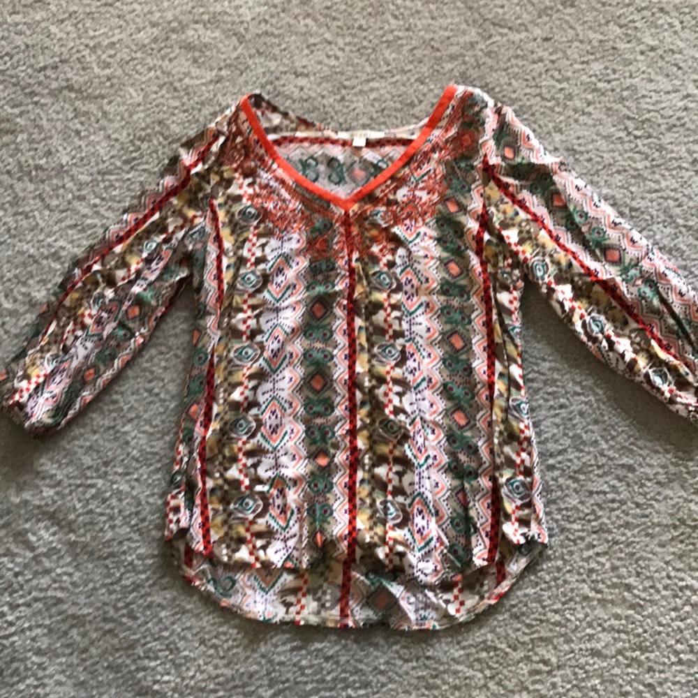 Patterned Francescas Top